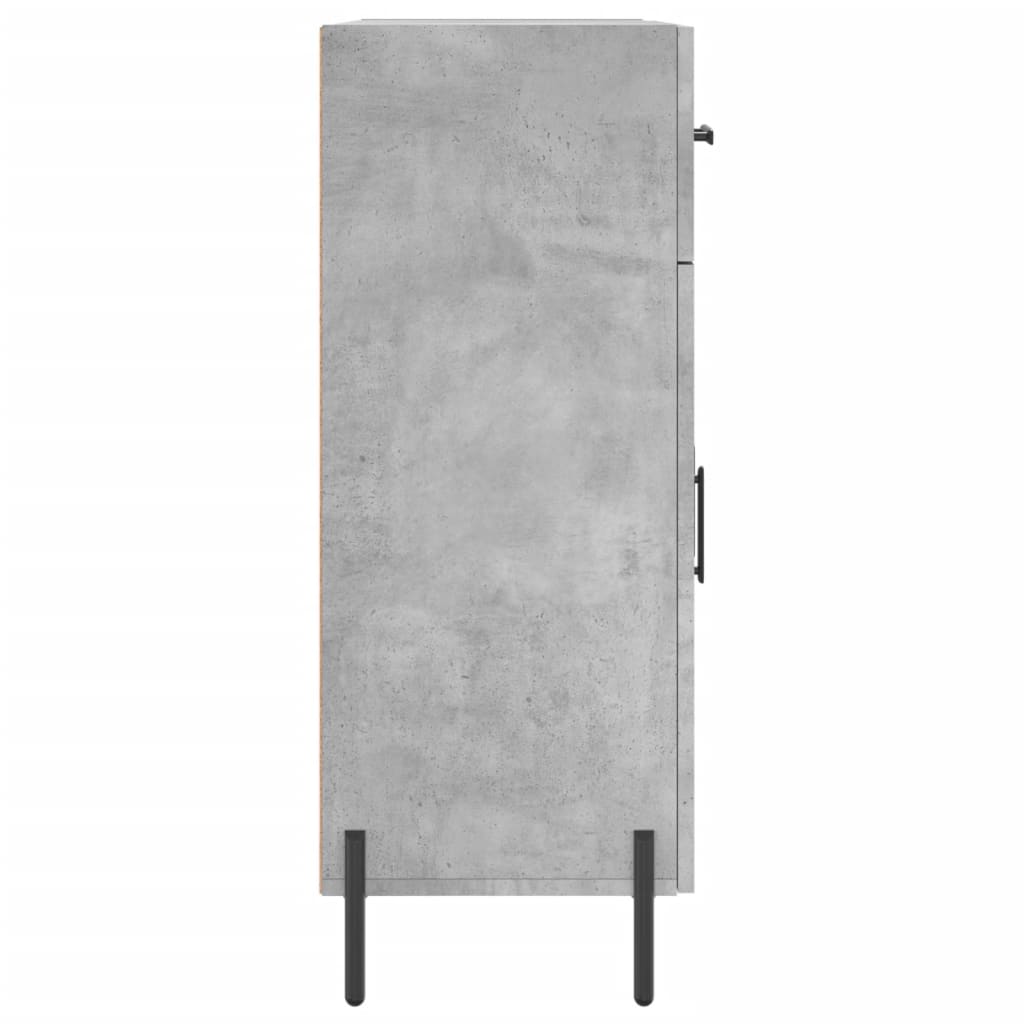 Servanta, gri beton, 69,5x34x90 cm, lemn compozit — imaginea 7
