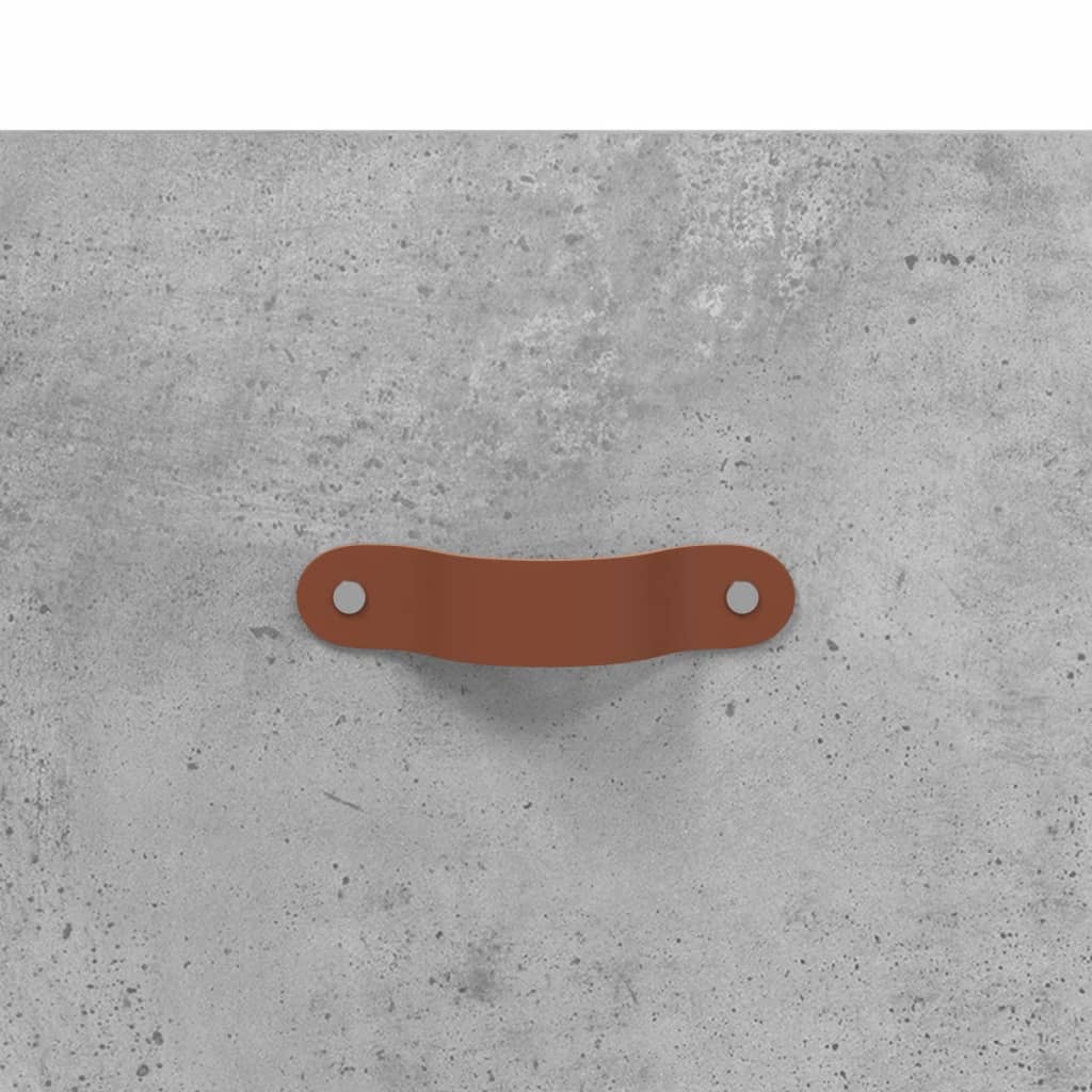 Dulap inalt, gri beton, 69,5x34x180, lemn compozit — imaginea 10