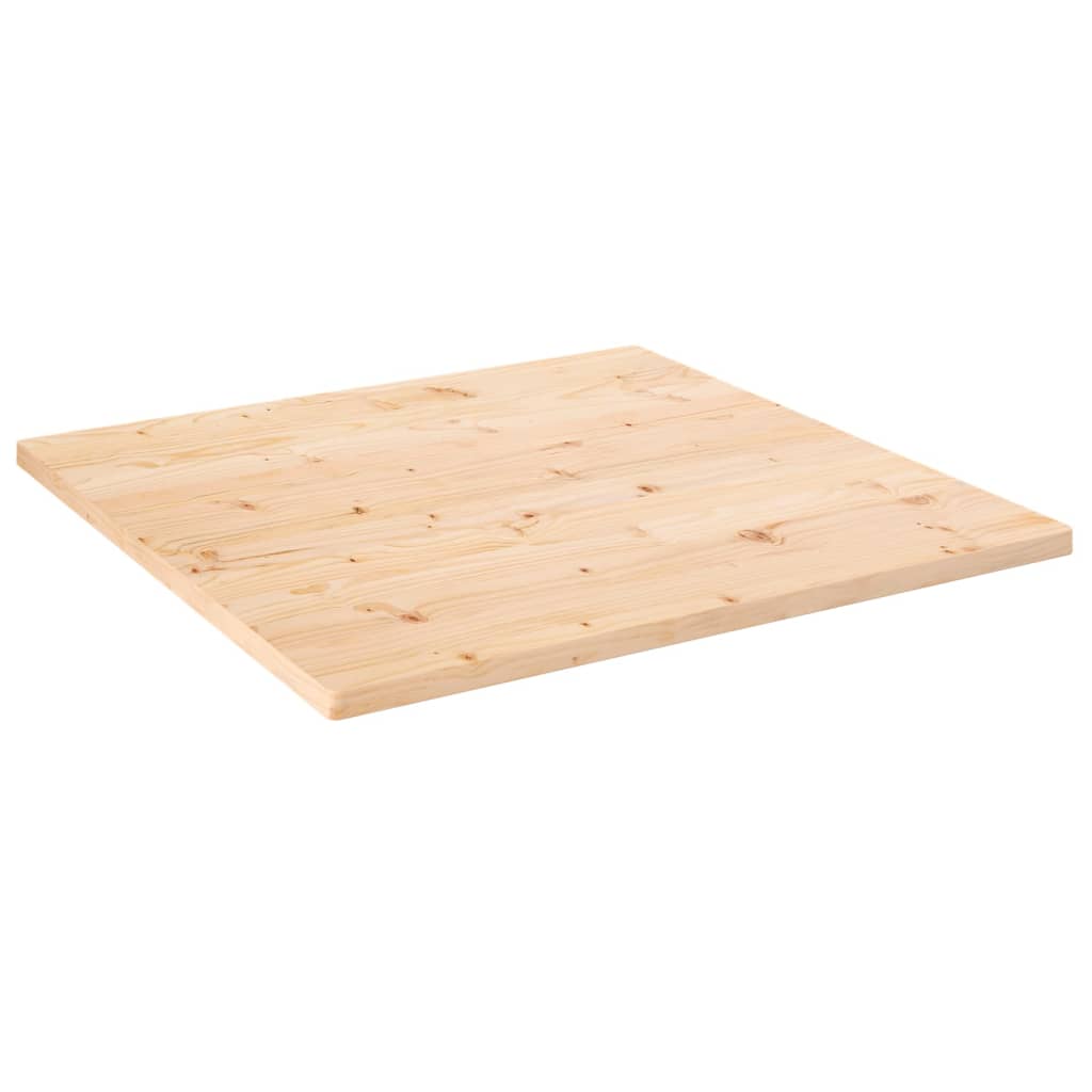 Blat de masa, 80x80x2,5 cm, lemn masiv de pin, patrat