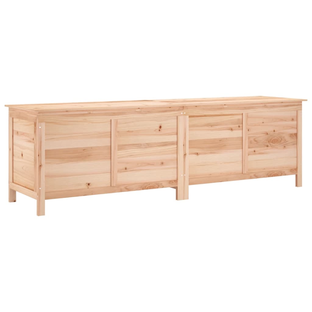 Lada de depozitare de gradina 198,5x50x56,5 cm lemn masiv brad