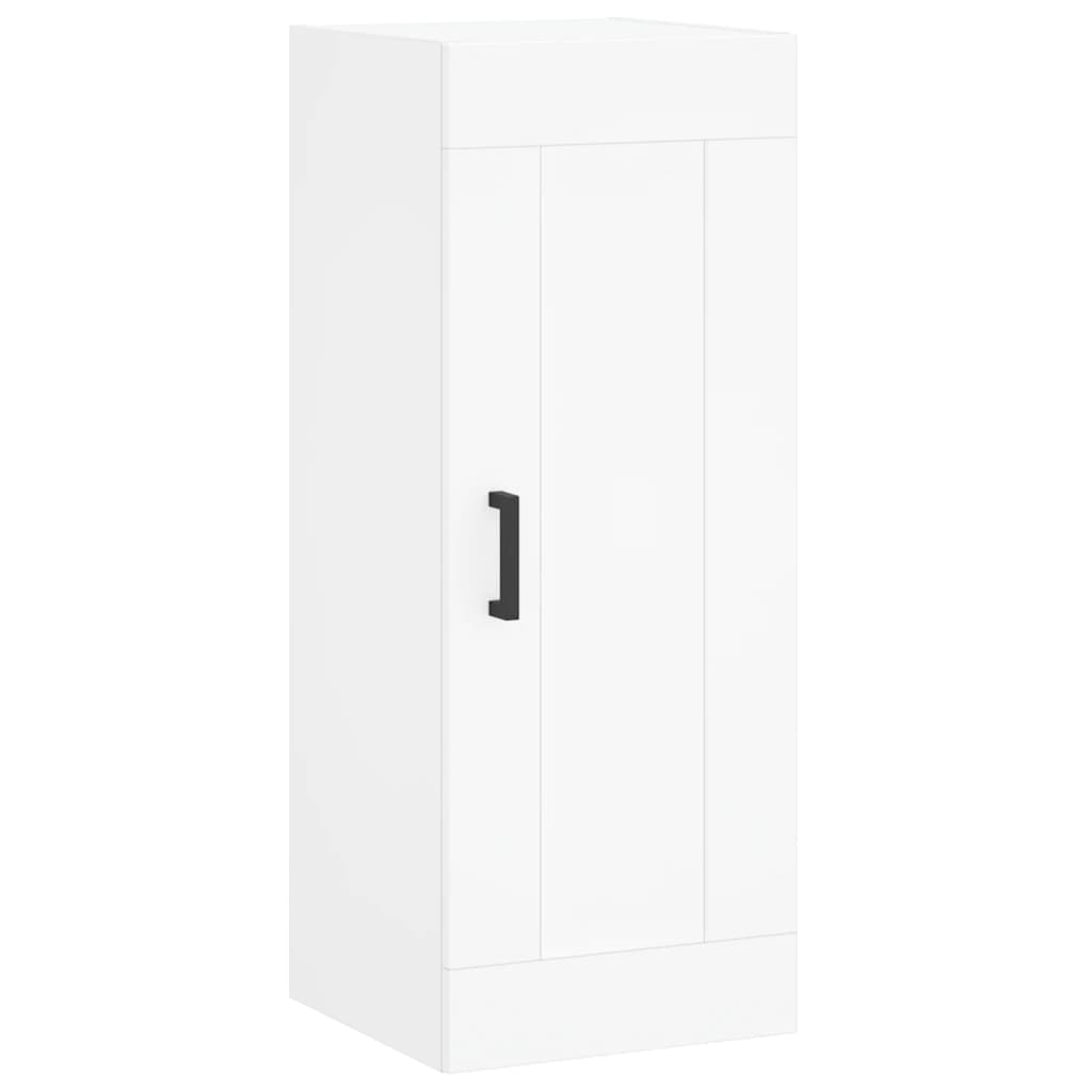 Dulap de perete, alb, 34,5x34x90 cm, lemn prelucrat