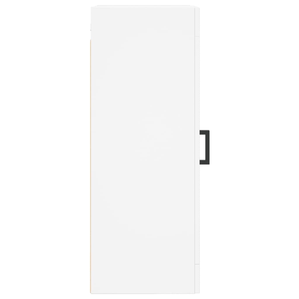 Dulap de perete, alb, 34,5x34x90 cm, lemn prelucrat — imaginea 8
