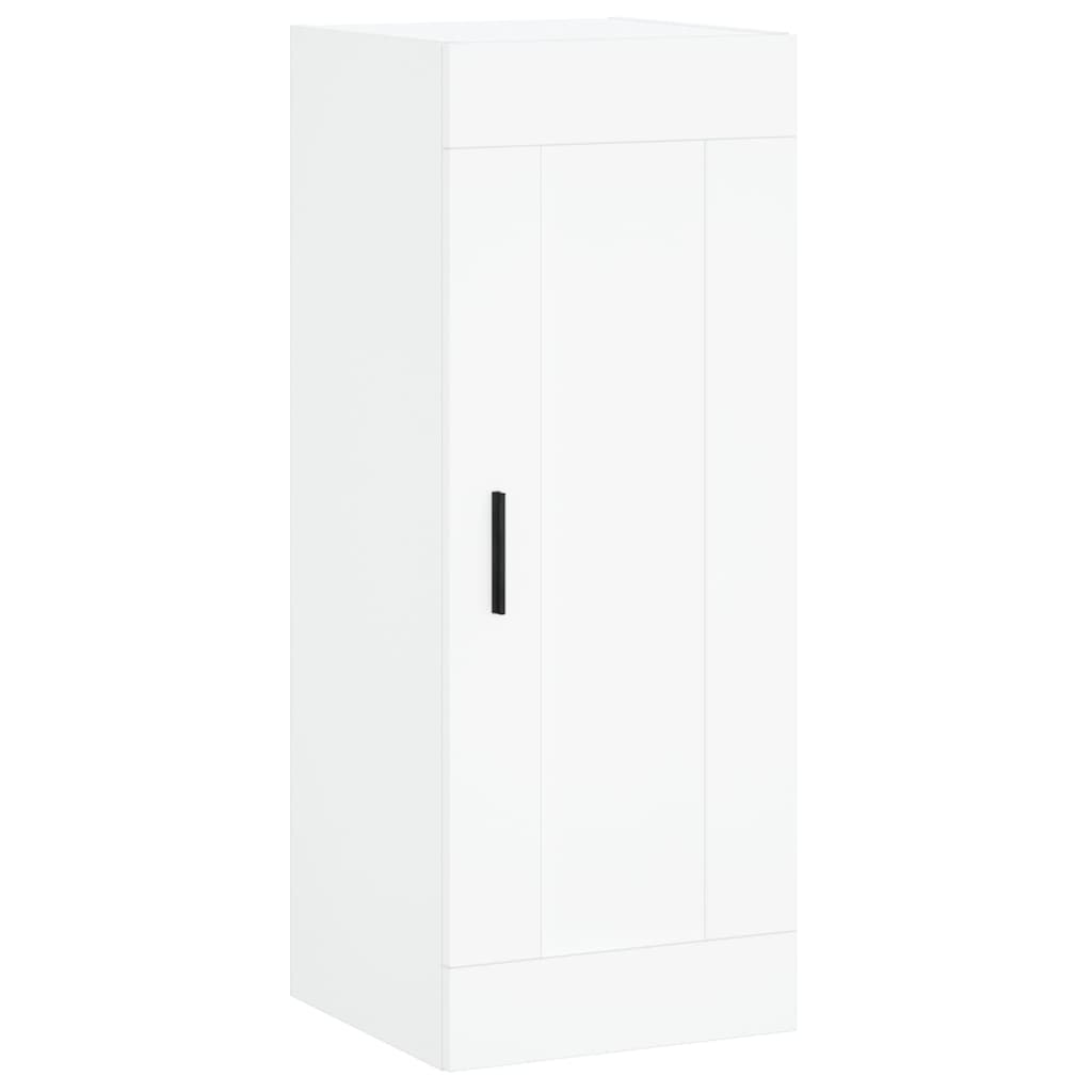Dulap de perete, alb, 34,5x34x90 cm, lemn prelucrat