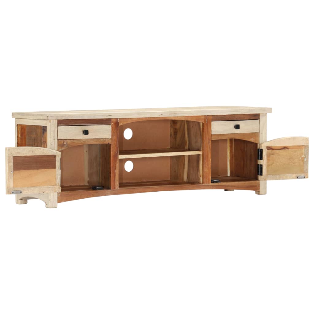 Comoda TV, 120 x 30 x 40 cm, lemn masiv reciclat — imaginea 3