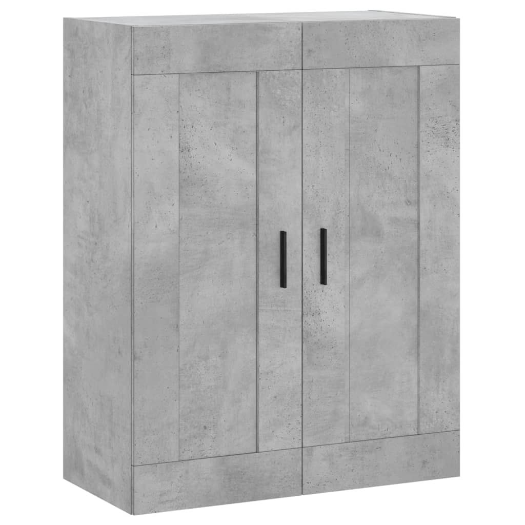 Dulap inalt, gri beton, 69,5x34x180, lemn compozit — imaginea 5