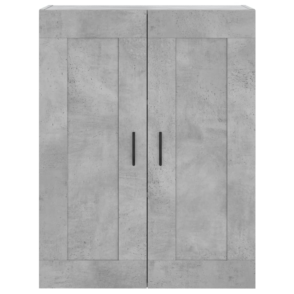 Dulap inalt, gri beton, 69,5x34x180, lemn compozit — imaginea 6