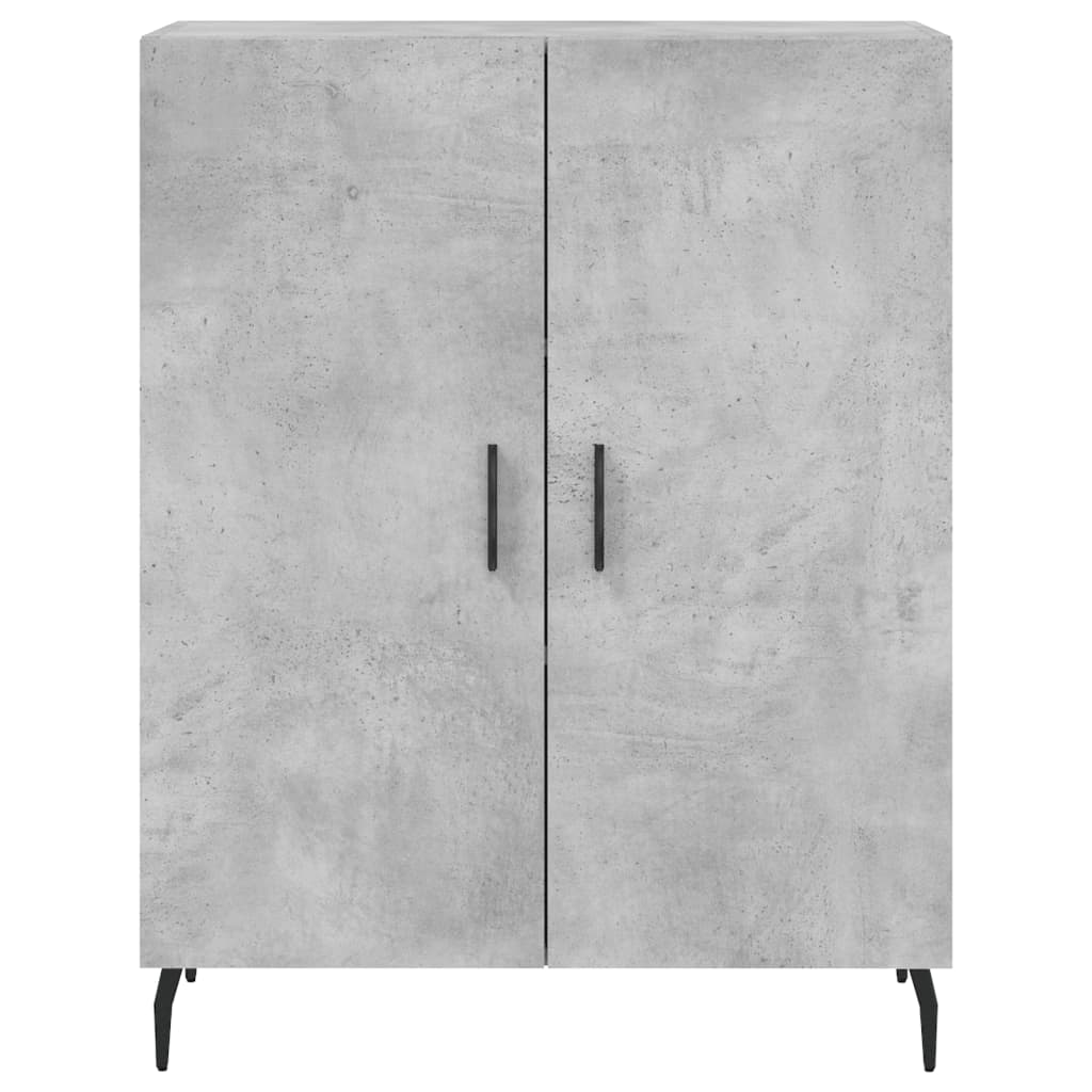 Dulap inalt, gri beton, 69,5x34x180, lemn compozit — imaginea 8