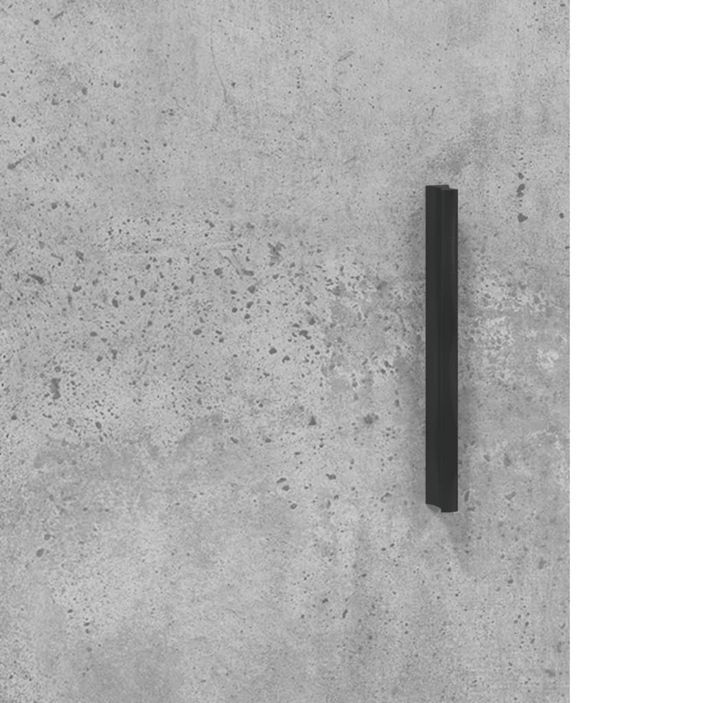 Dulap inalt, gri beton, 69,5x34x180, lemn compozit — imaginea 10