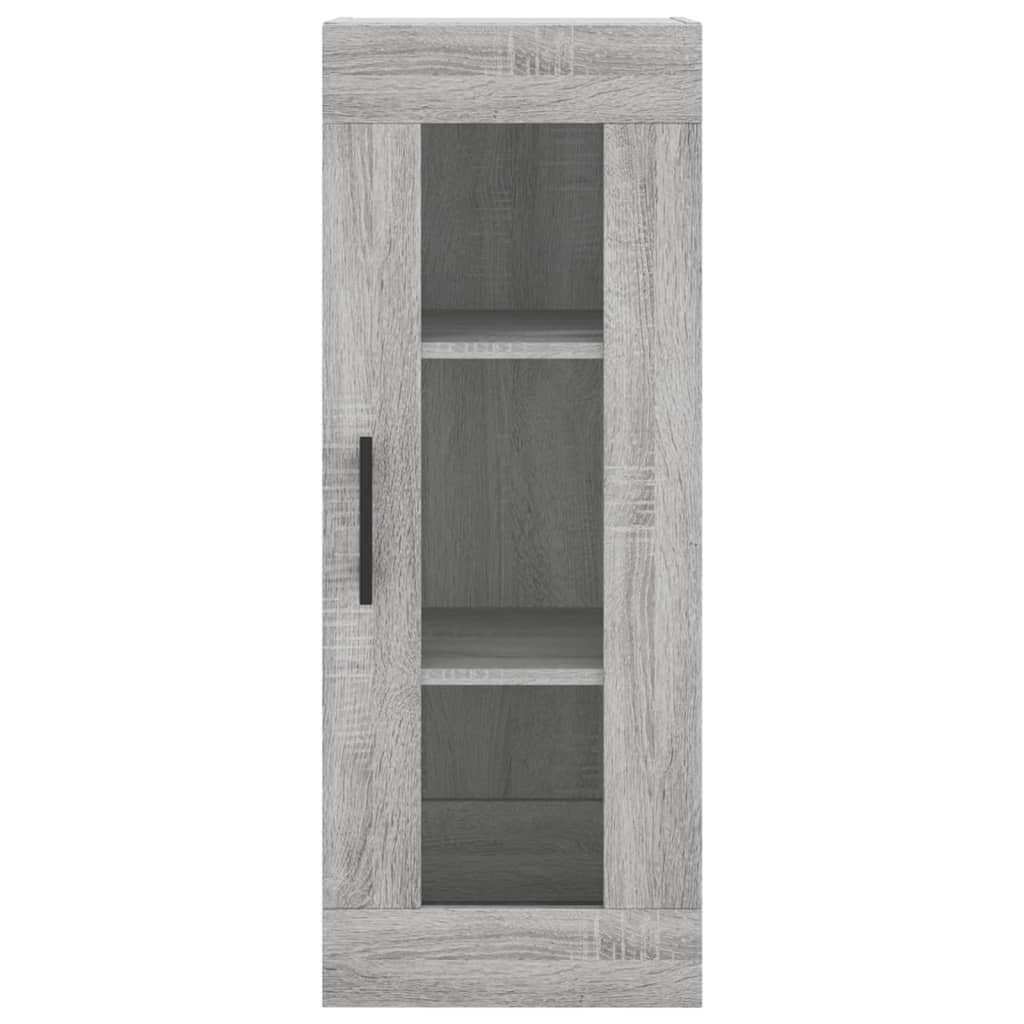 Dulap inalt, gri sonoma, 34,5x34x180 cm, lemn prelucrat — imaginea 6