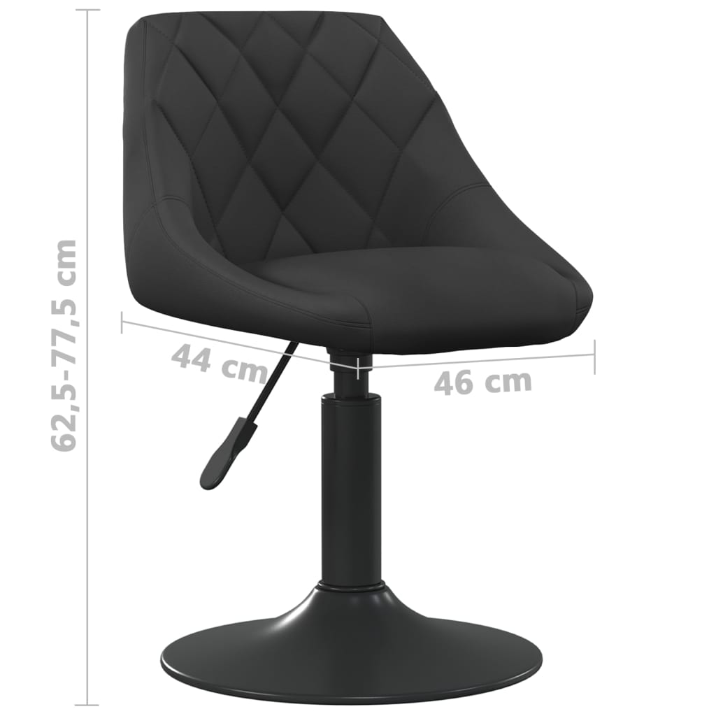 Scaun de bar, negru, catifea — imaginea 8