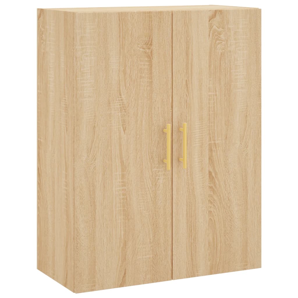 Dulap inalt, stejar sonoma, 69,5x34x180 cm, lemn compozit — imaginea 5