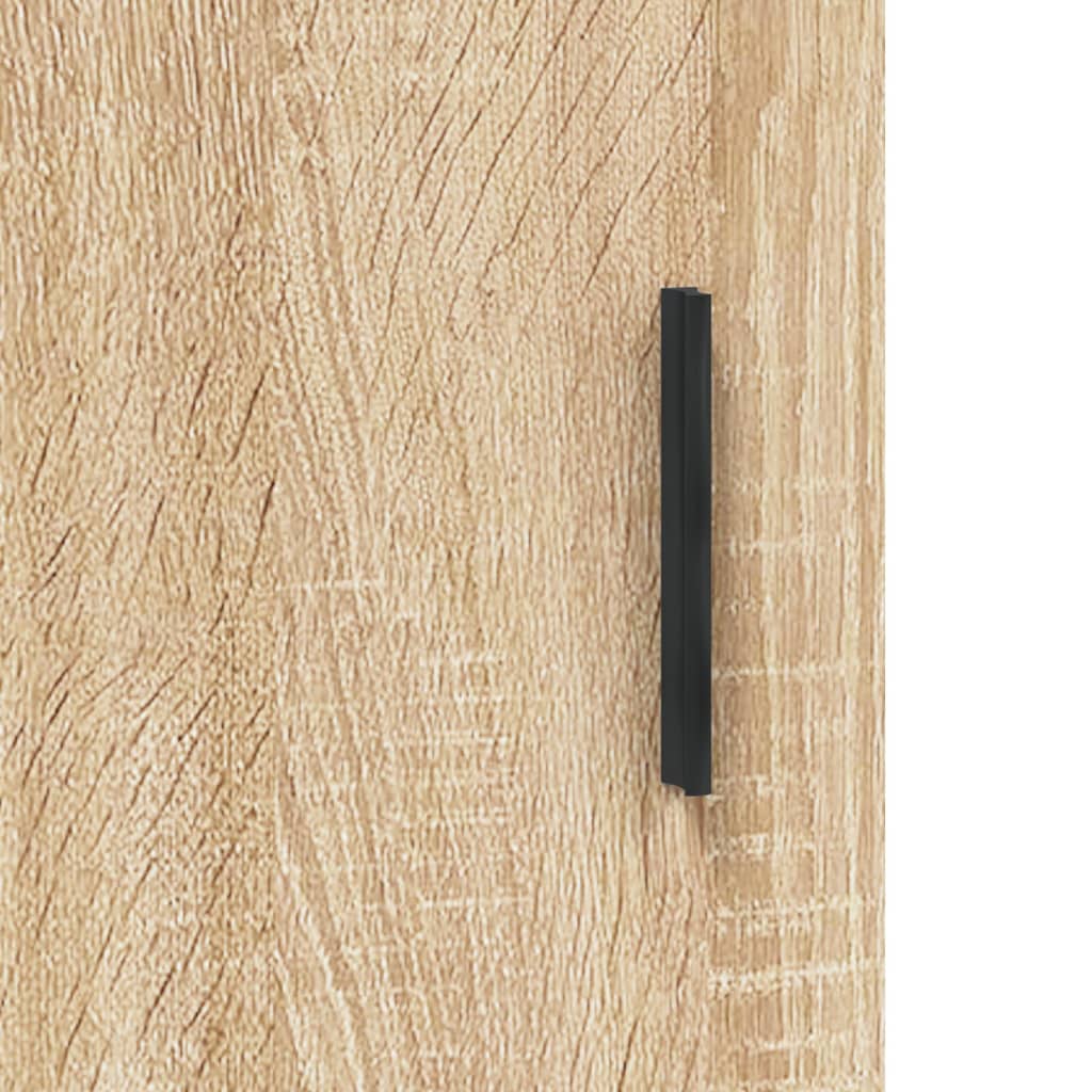 Dulap inalt, stejar sonoma, 69,5x34x180 cm, lemn compozit — imaginea 9