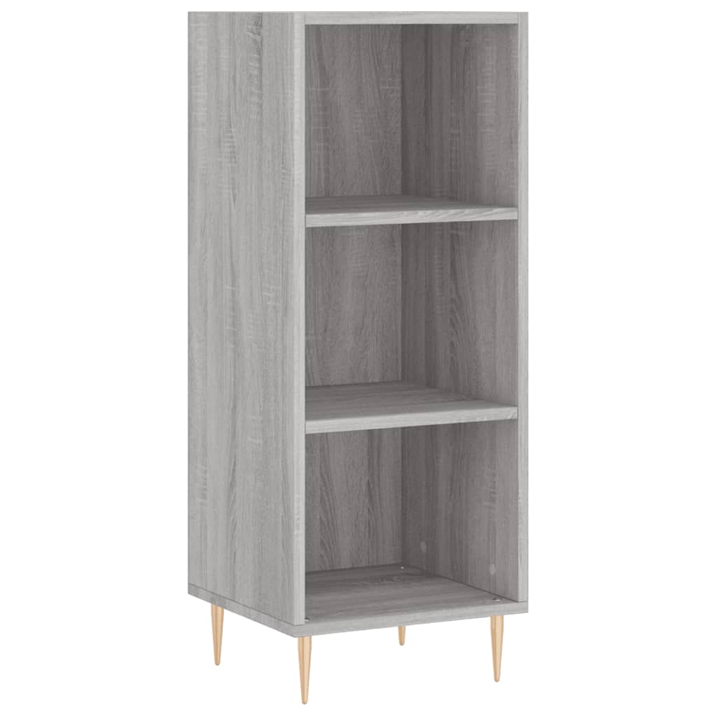 Dulap inalt, gri sonoma, 34,5x34x180 cm, lemn prelucrat — imaginea 5