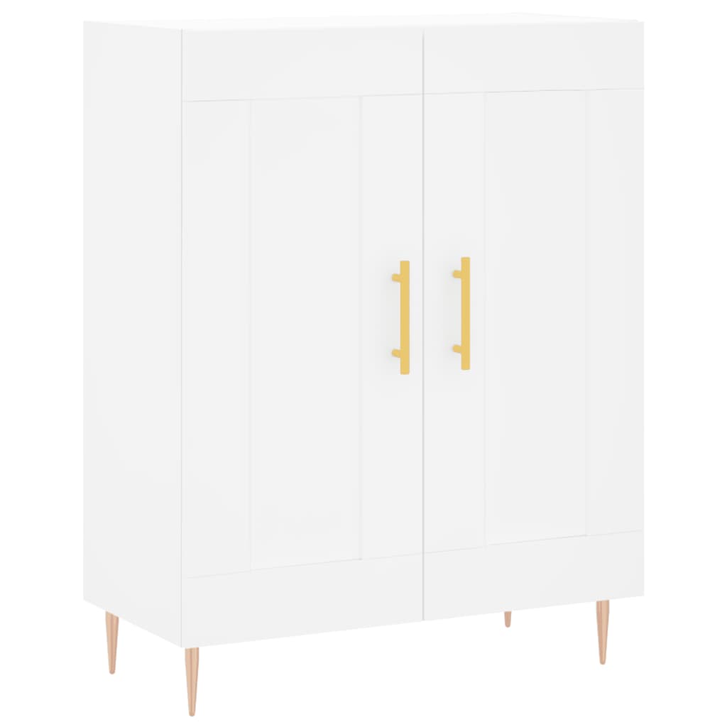 Dulap inalt, alb, 69,5x34x180 cm, lemn compozit — imaginea 7