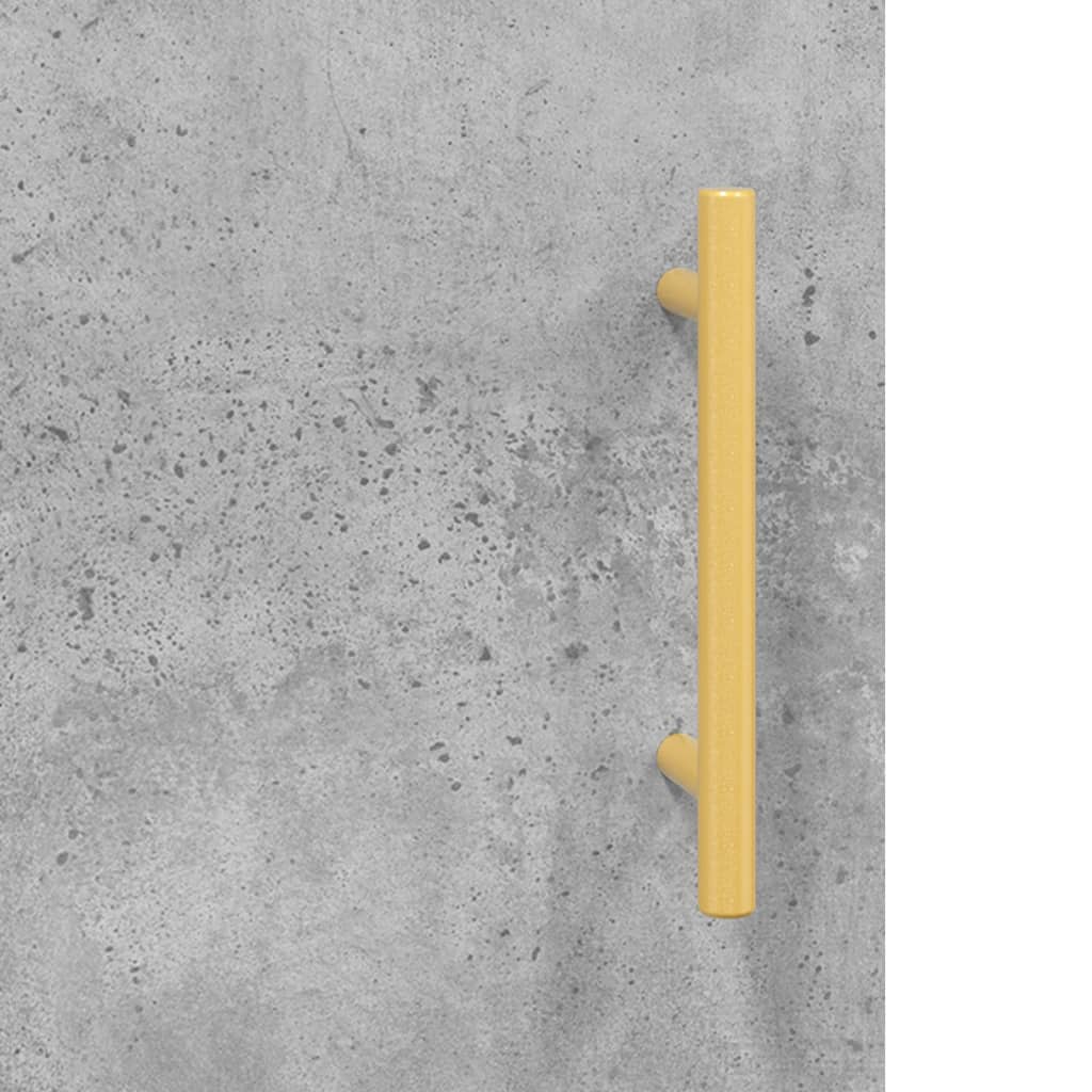 Dulap inalt, gri beton, 69,5x34x180, lemn compozit — imaginea 10