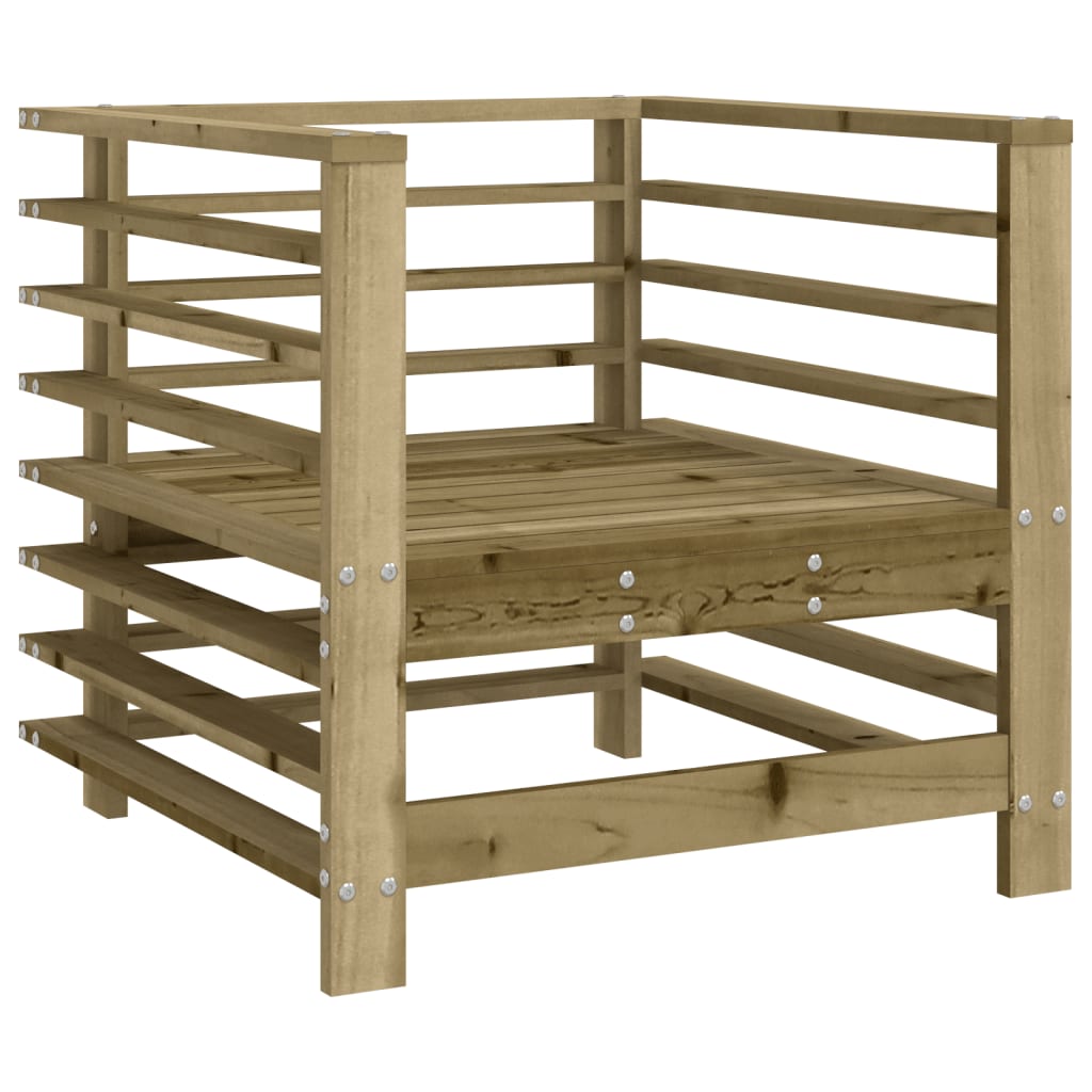 Set mobilier de gradina, 7 piese, lemn de pin tratat — imaginea 5