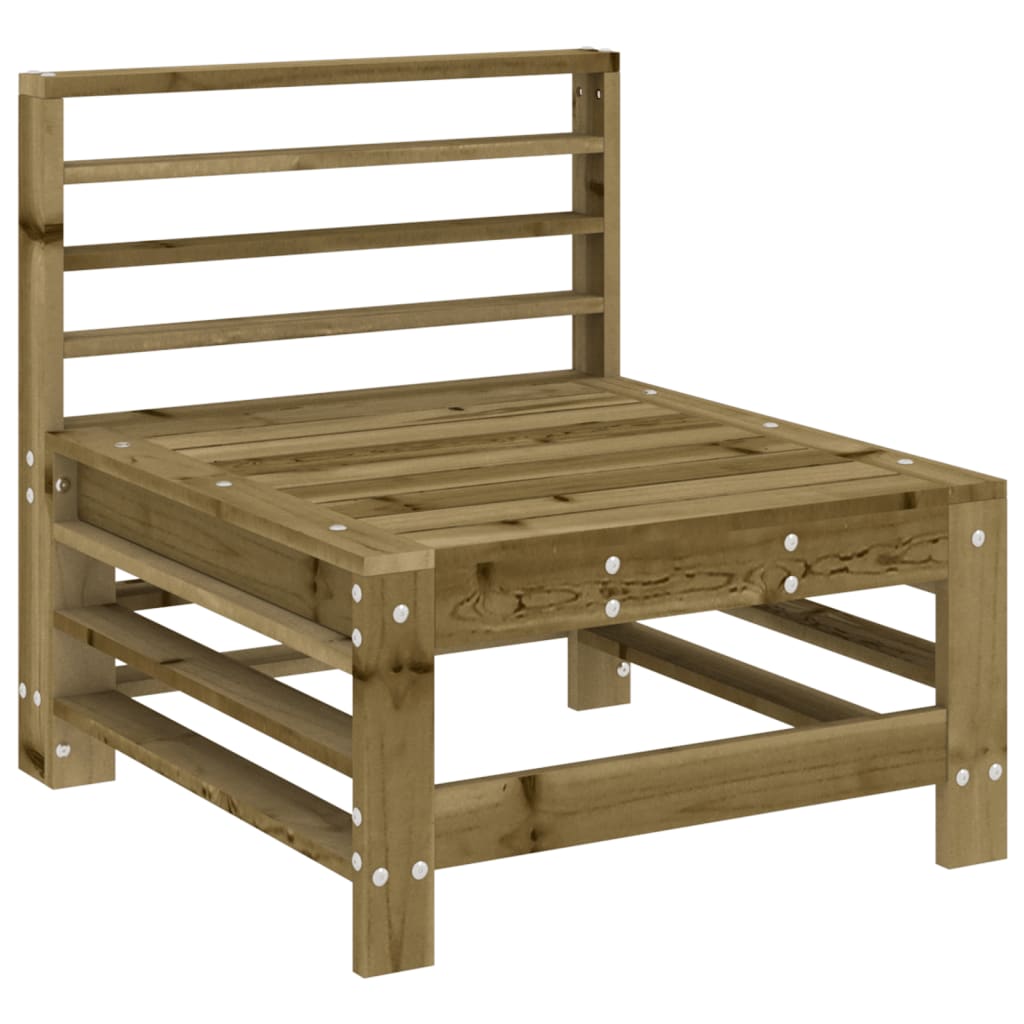 Set mobilier de gradina, 7 piese, lemn de pin tratat — imaginea 4