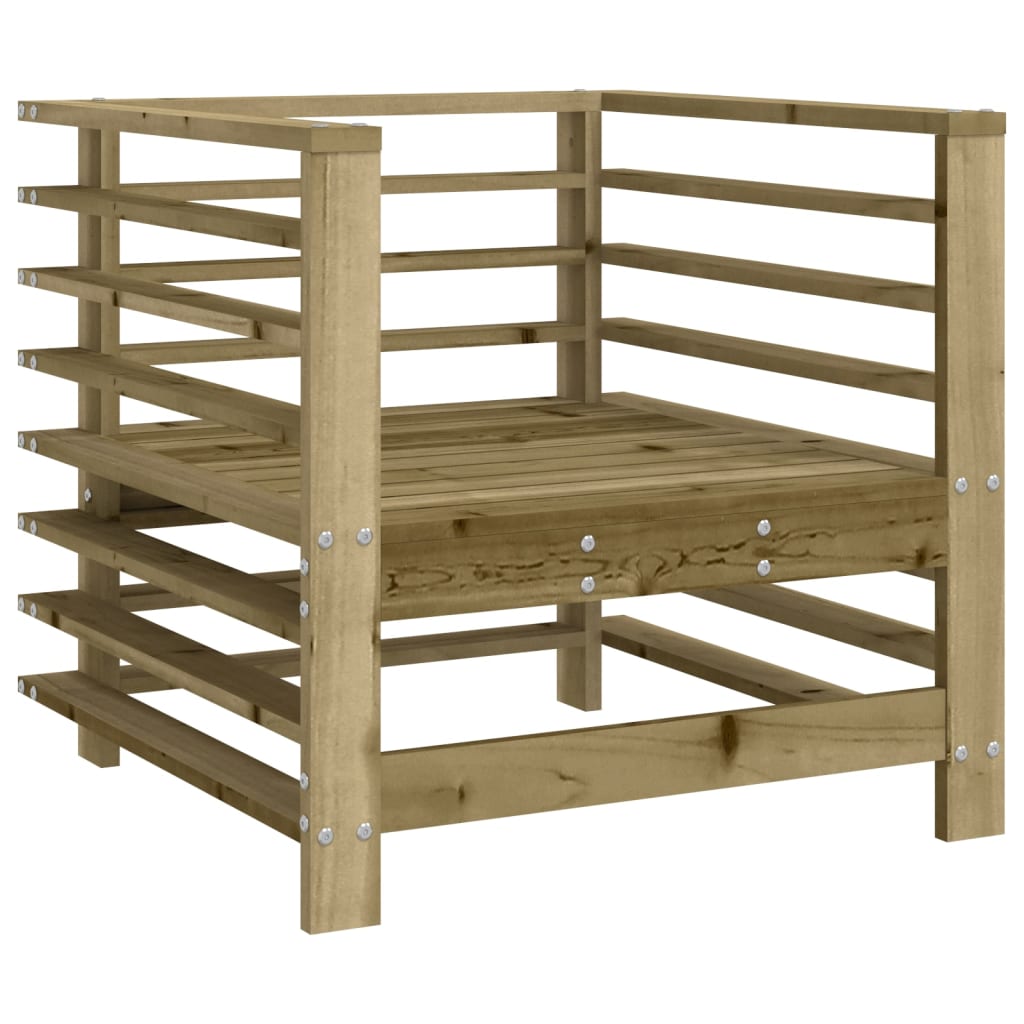 Set mobilier de gradina, 7 piese, lemn de pin tratat — imaginea 5