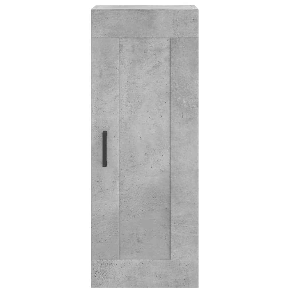 Dulap inalt, gri beton, 34,5x34x180 cm, lemn prelucrat — imaginea 8
