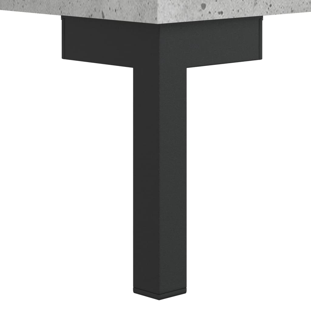 Dulap inalt, gri beton, 34,5x34x180 cm, lemn prelucrat — imaginea 11