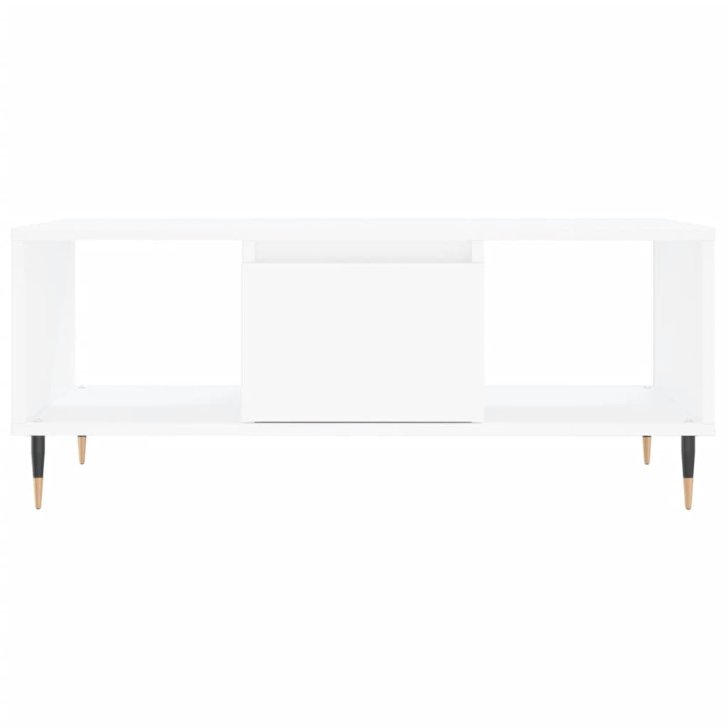 Masuta de cafea, alb, 90x50x36,5 cm, lemn prelucrat — imaginea 5