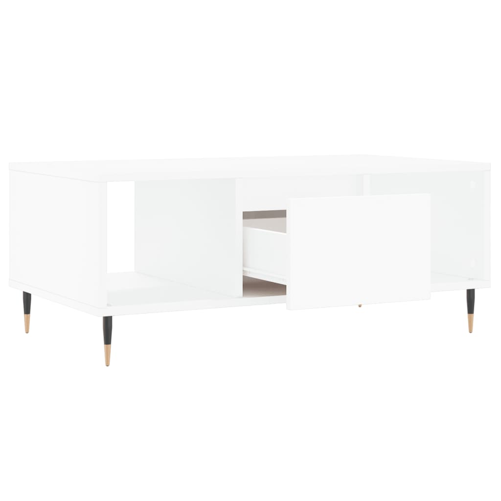 Masuta de cafea, alb, 90x50x36,5 cm, lemn prelucrat — imaginea 6