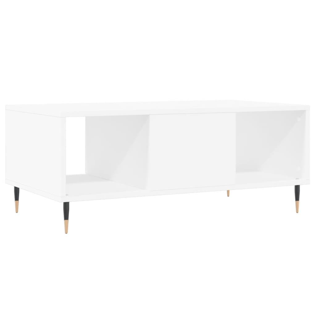 Masuta de cafea, alb, 90x50x36,5 cm, lemn prelucrat — imaginea 8