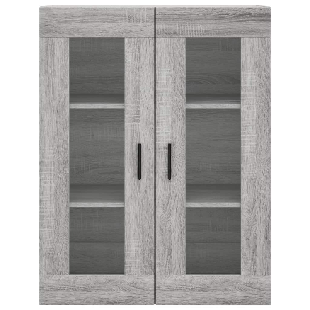 Dulap inalt, gri sonoma, 69,5x34x180 cm, lemn compozit — imaginea 6