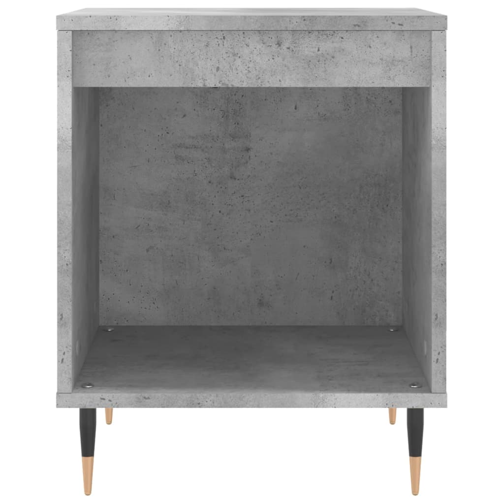 Noptiera, gri beton, 40x35x50 cm, lemn compozit — imaginea 4