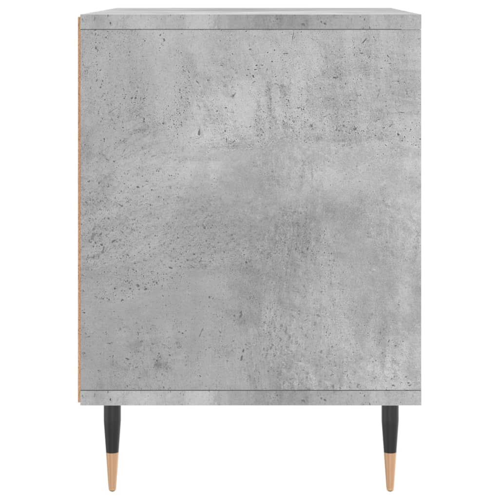 Noptiera, gri beton, 40x35x50 cm, lemn compozit — imaginea 5