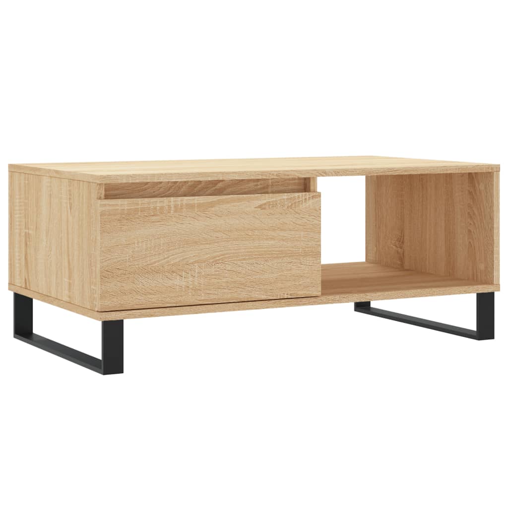 Masuta de cafea, stejar sonoma, 90x50x36,5 cm, lemn compozit