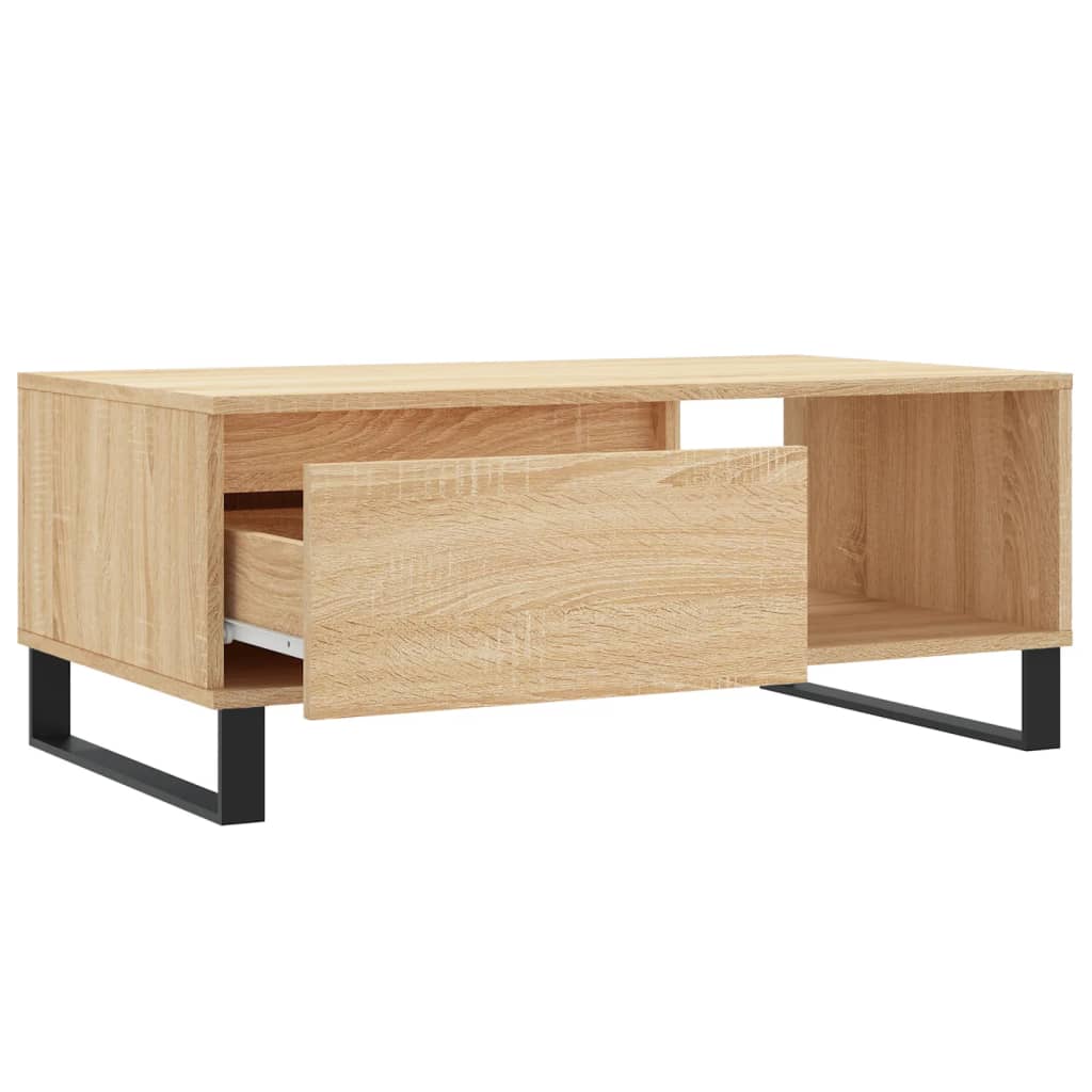 Masuta de cafea, stejar sonoma, 90x50x36,5 cm, lemn compozit — imaginea 6