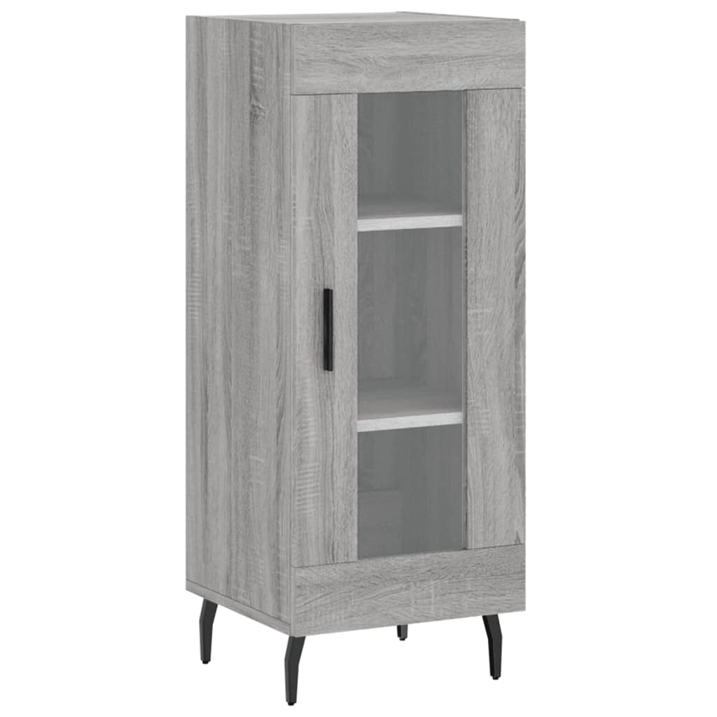 Dulap inalt, gri sonoma, 34,5x34x180 cm, lemn prelucrat — imaginea 5