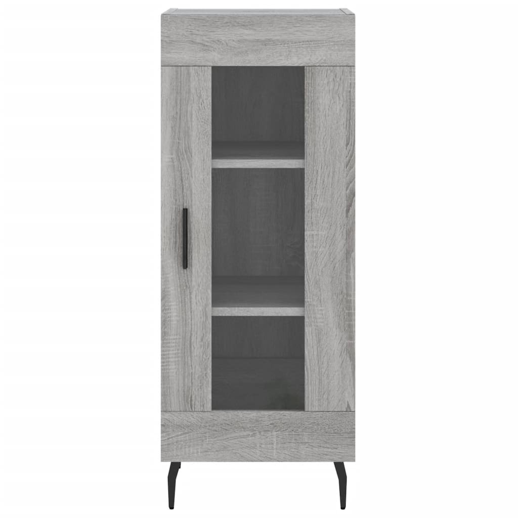 Dulap inalt, gri sonoma, 34,5x34x180 cm, lemn prelucrat — imaginea 6