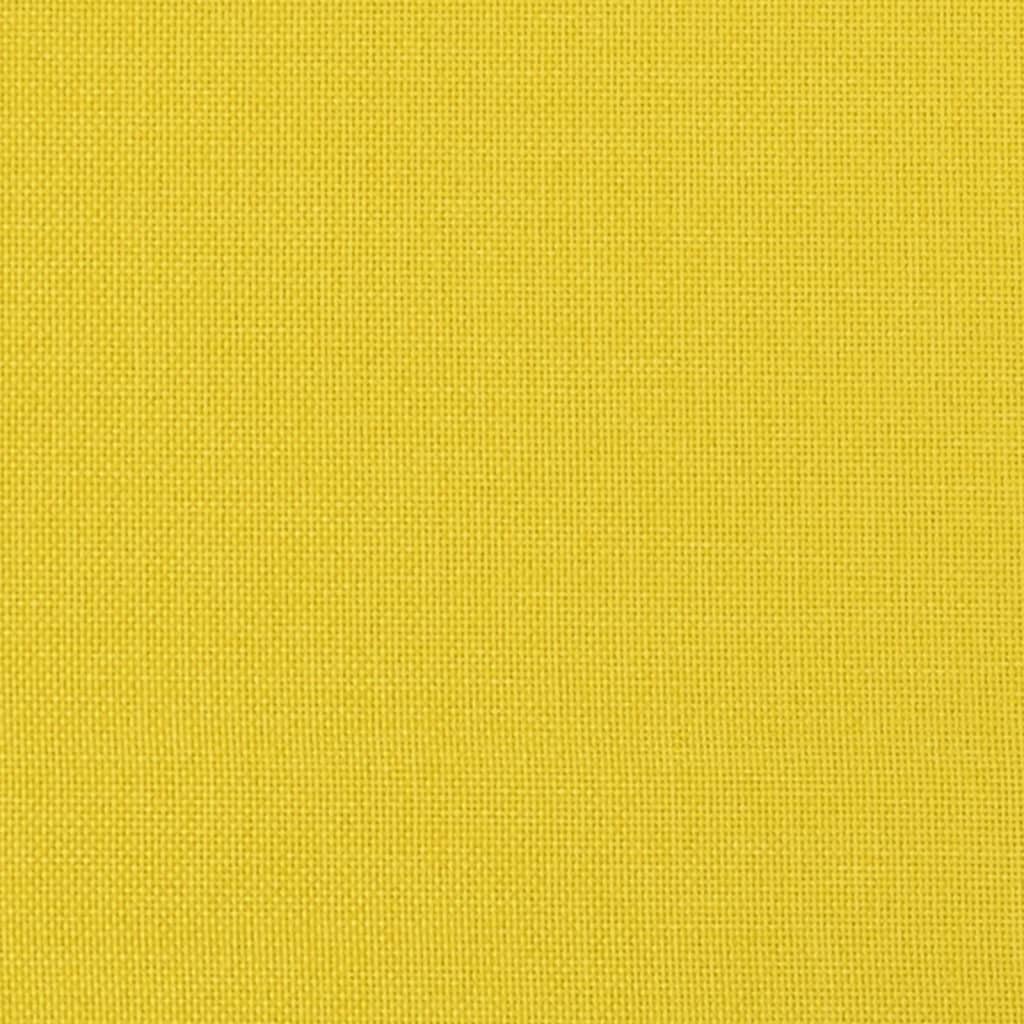 Canapea cu 3 locuri, galben deschis, 180 cm, material textil — imaginea 7