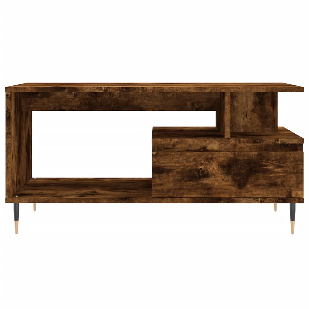 Masuta de cafea, stejar fumuriu, 90x49x45 cm, lemn prelucrat — imaginea 5