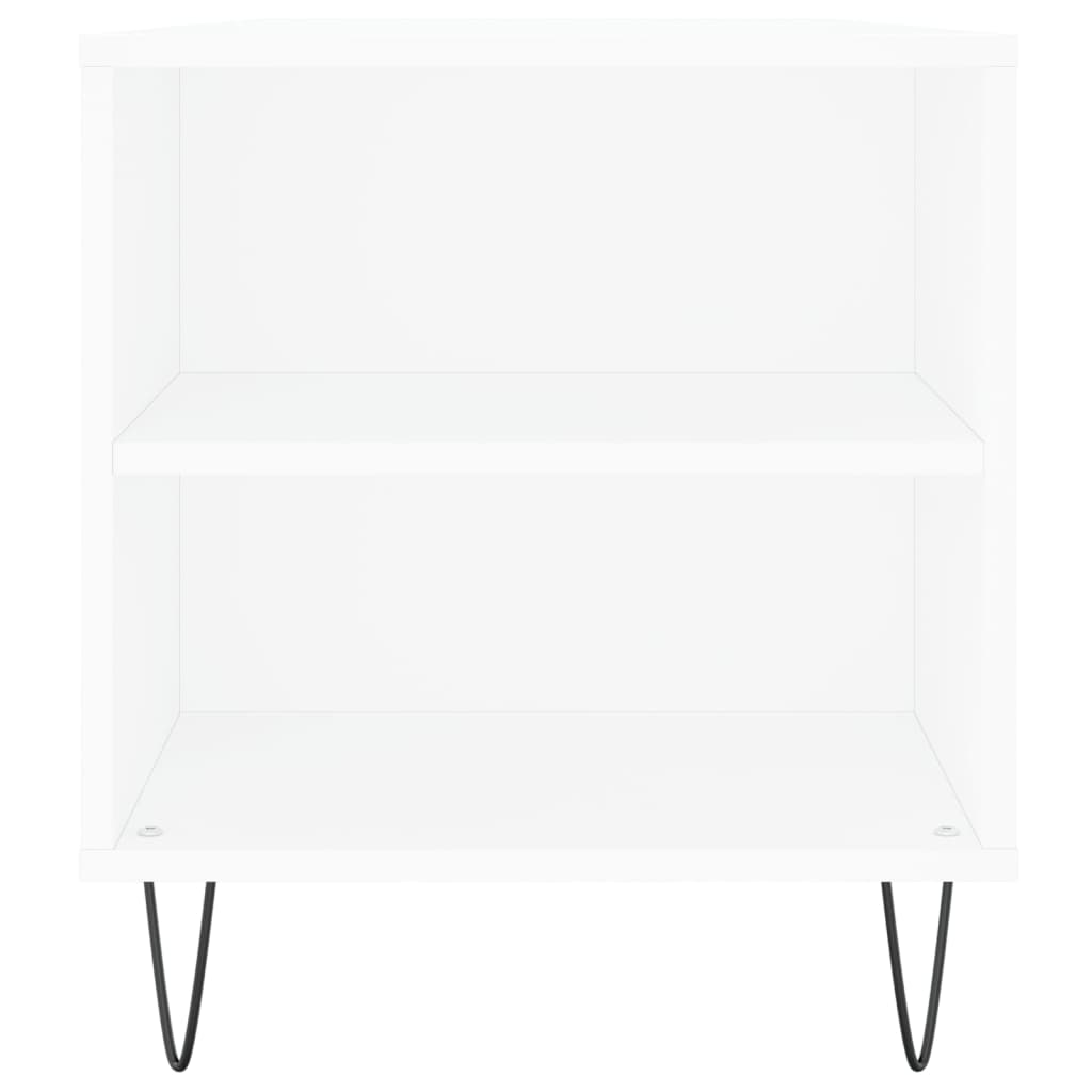 Masuta de cafea, alb, 102x44,5x50 cm, lemn prelucrat — imaginea 7