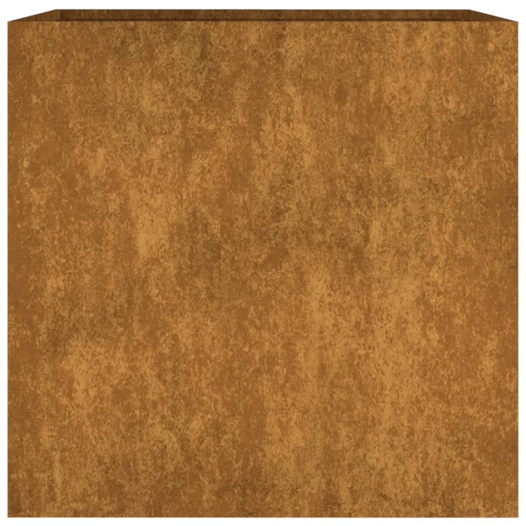 Jardiniera, 40x41x40 cm, otel corten — imaginea 3