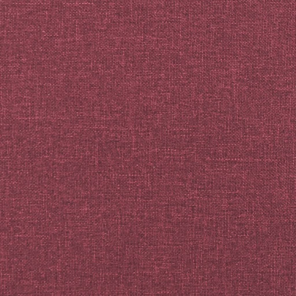 Fotoliu canapea cu taburet, rosu vin, 60 cm, material textil — imaginea 6