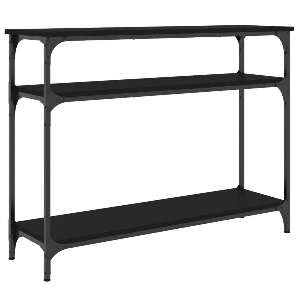 Masuta consola, negru, 100x29x75 cm, lemn compozit