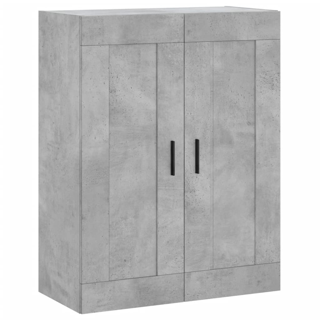 Dulap inalt, gri beton, 69,5x34x180, lemn compozit — imaginea 5