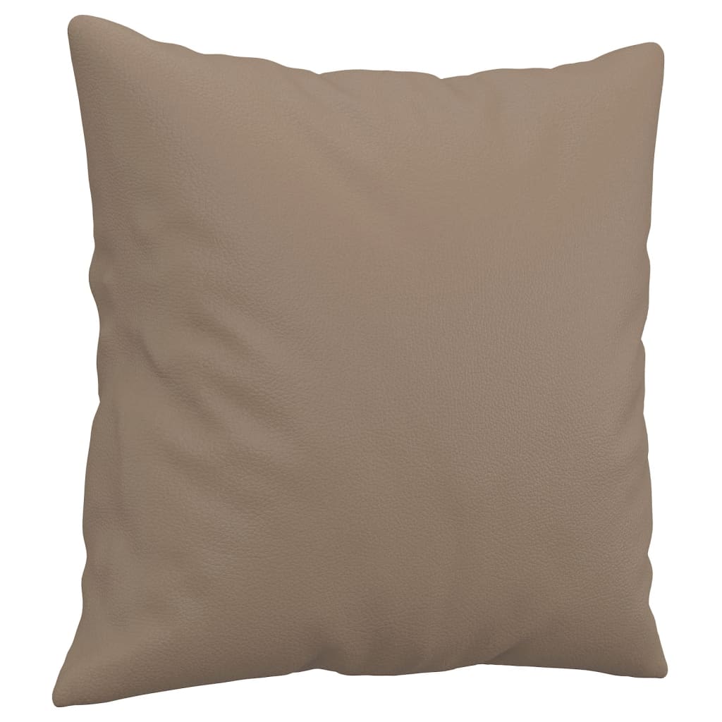 Canapea cu 2 locuri cu pernute, cappuccino, 140 cm, piele eco. — imaginea 6