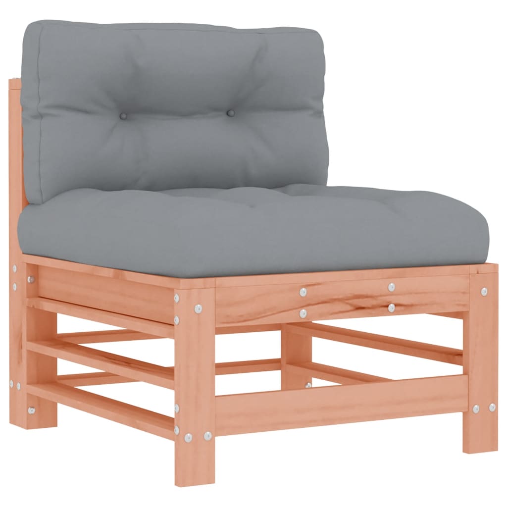 Set mobilier de gradina cu perne, 3 piese, lemn masiv douglas — imaginea 4