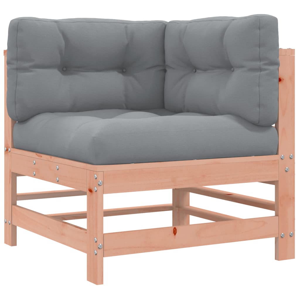 Set mobilier de gradina cu perne, 3 piese, lemn masiv douglas — imaginea 5