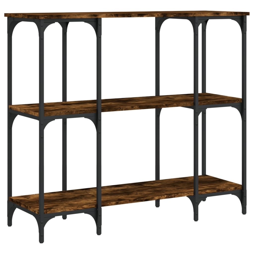 Masuta consola, stejar fumuriu, 102x35x90 cm, lemn prelucrat — imaginea 6