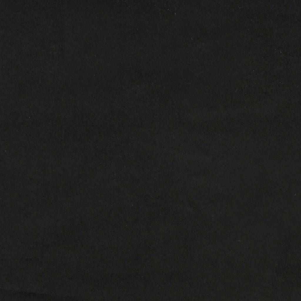 Canapea cu 3 locuri si taburet, negru, 180 cm, catifea — imaginea 6