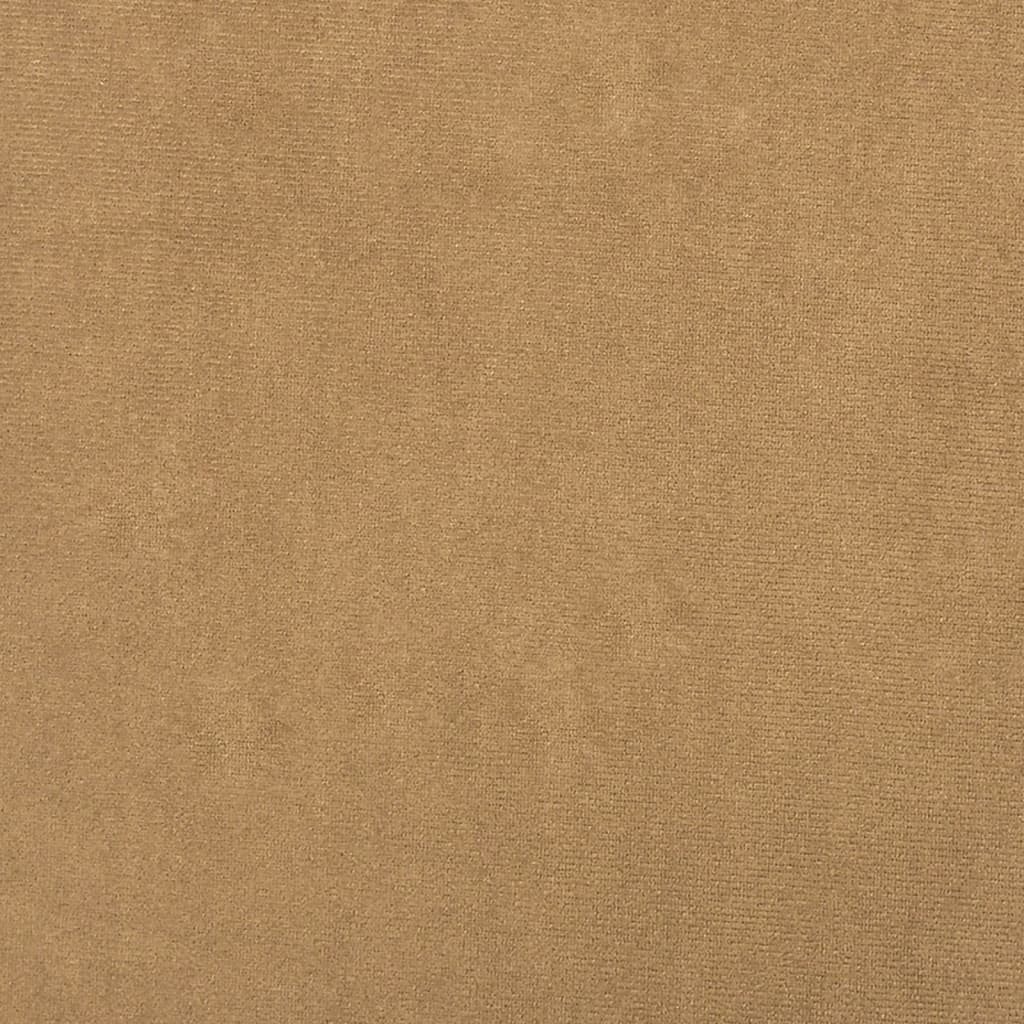 Fotoliu canapea cu taburet, maro, 60 cm, catifea — imaginea 6