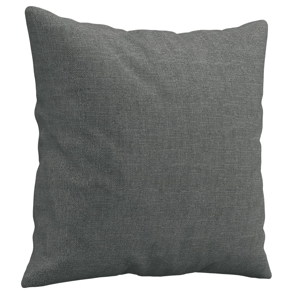 Canapea cu 2 locuri cu pernute, gri inchis, 120 cm, textil — imaginea 6