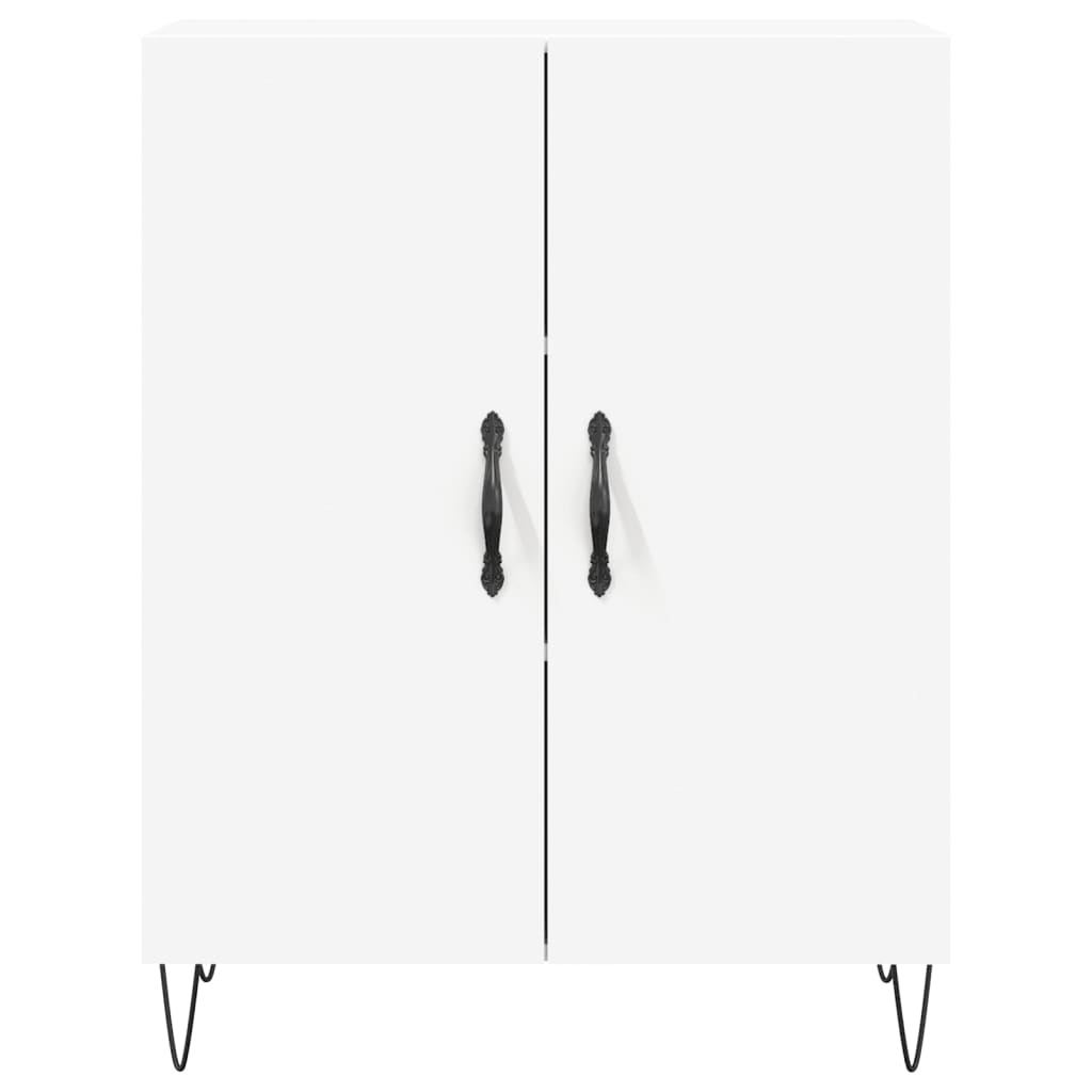 Dulap inalt, alb, 69,5x34x180 cm, lemn compozit — imaginea 8
