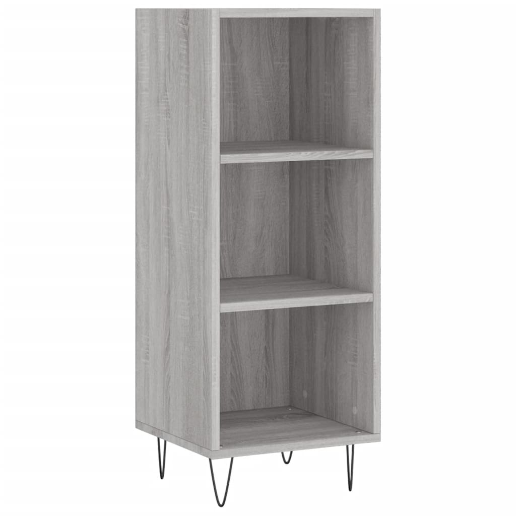 Dulap inalt, gri sonoma, 34,5x34x180 cm, lemn prelucrat — imaginea 5